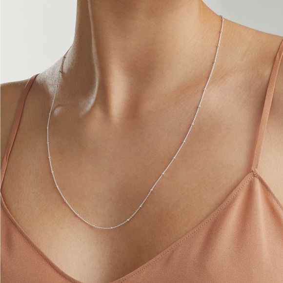 Monica Vinader NEW 16” Fine Bead station necklace - Picture 2 of 7